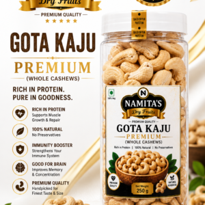 NAMITA Whole Cashew Premium 250gm Container