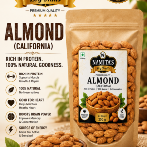 NAMITA Premium Almonds 250gm Zipper pack